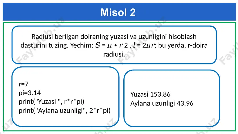 python dasturlash tilida matematik funksiyalar - Page 4