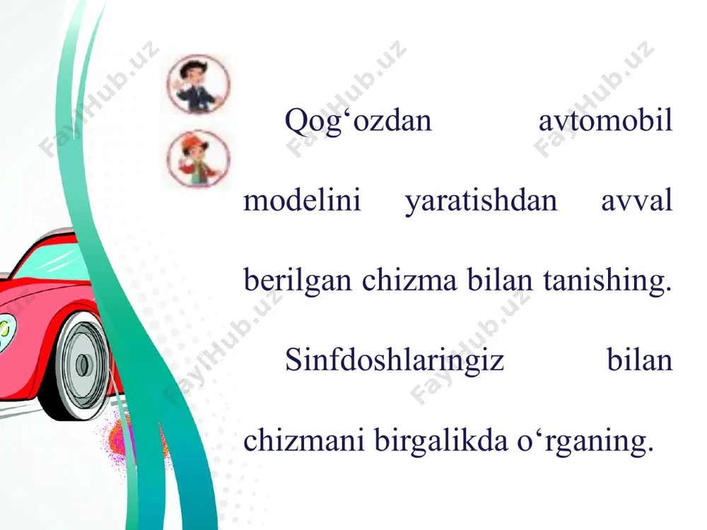 qog‘ozdan chizma asosida avtomobil 4 sinf - Page 2