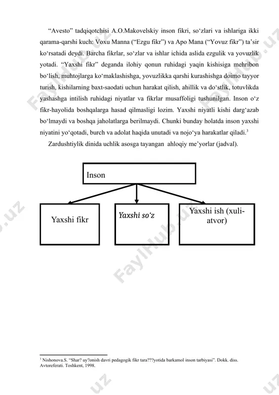 ti, barkamol shaxs rivojlanishi masalalari va shu kabilar. sharq uyg‘onish davri (ix-xi asrlar) qomusiy olimlari abu nasr al farobiy (873-950), abu rayxon beruniy (973-1050), abu ali ibn sino (avitsenna) (980-1037) shunday ijtimoiy pedagogik g‘oyalarni aytib o‘tganlarki, bolani ayni go‘daklik chog‘idanoq tarbiyalashni boshlashning zarurati, shuningdek bolaning tarbiyasiga tabiat va atrof-muhitning ta’siri, bolaga kattalar, ayniqsa ota-onaning ta’siri va boshqa fikrlar kabidir. xv-xvi asrlarda markaziy osiyo tabiatshunos-faylasuflari, tarixchi, shoir va rassom-musavvirlari o‘z ijodlarida ijtimoiy fanlarga alohida e’tibor bilan qarab, tabiat sirlarini o‘rganishga intilganlar. bular qatorida nuriddin abdurahmon jomiy (1414-1492), jaloliddin davoniy (1427-1502), alisher navoiy (1441-1501), xusayn voiz koshifiy (1440-1505) o‘z traktatlarida inson aqli-tafakkuri, uning qobiliyati, insonning yuqori ahloqiy xislatlari, insoniylik g‘oyalari, bolalar tarbiyasida umuminsoniy qadriyat hisoblanadi. shu jumladan, o‘zbek tilining asoschisi ulug‘ alloma, musiqachi, davlat arbobi, alisher navoiyning ijtimoiy pedagogik g‘oyalari yuksak darajada insonparvarliligi bilan ajralib turadi. u insonni butun koinotda, bu olamda ham yagona eng oliy mavjudod deb hisoblagan. bolani esa oilaga …