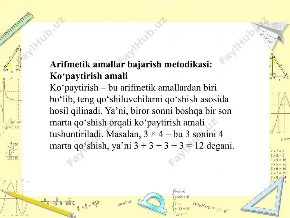 arifmetik amallar bajarish metodikasi - Page 4