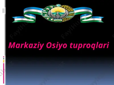 markaziy osiyo tuproqlari — PPTX