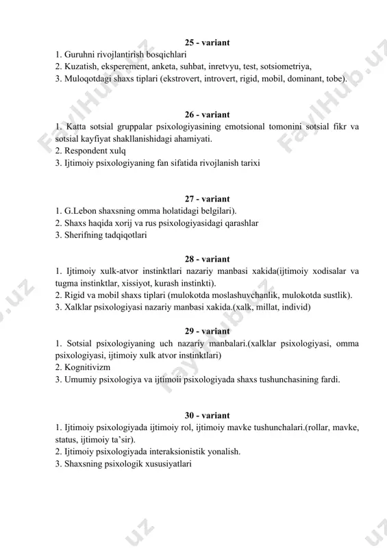 sotsial psixologiya fanining vazifalari - Page 5
