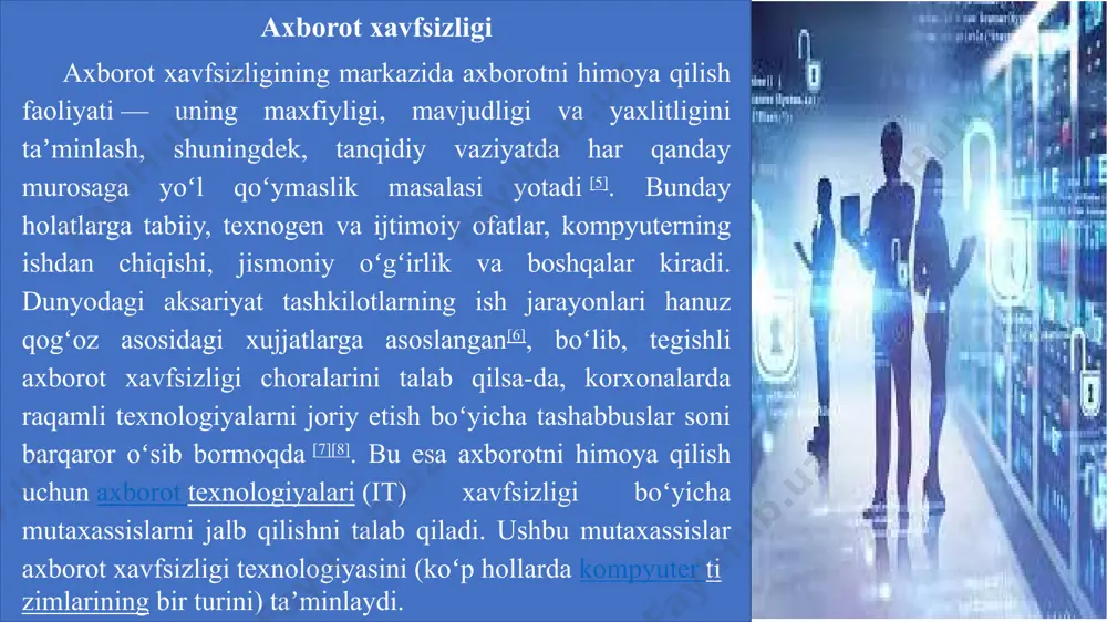 ar uchun 1653-yilda „maxfiy idora“ (inglizcha: secret office) tashkil etilgan[24]. rossiyada xatlarni nazorat qilish pyotr i davrida yoʻlga qoʻyilib, 1690-yildan boshlab chet elga yuboriladigan barcha xatlar smolenskda nazorat qilingan. xviii asr oʻrtalarida qabul qiluvchida hech qanday shubha uygʻotmasligi uchun deyarli barcha xorijiy diplomatlarning yozishmalarini yashirin ravishda „qora kabinetlar“da nusxalash amaliyoti tizimli xususiyatga ega boʻlgan[25]. ochilgandan soʻng, xabarning kriptotahlilini oʻtkazish talab qilingan va buning uchun oʻz davrining taniqli matematiklari „qora kabinetlar“ faoliyatiga jalb qilingan. bu borada eng ajoyib natijalarga kristian goldbax erishgan. u olti oylik faoliyati davomida prussiya va fransiya vazirlarining 61 ta xatini ochishga muvaffaq boʻlgan. hatto baʼzi holatlarda, xat muvaffaqiyatli shifrlangandan soʻng, uning mazmuni oʻrtadagi odamning hujumi natijasida almashtirilgan[26]. tarix xix-asr boshlarida rossiyada aleksandr i hokimiyatga kelishi bilan barcha kriptografik faoliyat tashqi ishlar vazirligi idorasiga oʻtkazilgan. 1803-yildan boshlab taniqli rus olimi pavel lvovich shilling ushbu boʻlim xizmatiga jalb qilingan. kanslerning eng muhim yutuqlaridan biri 1812-yilgi vatan urushi paytida napoleon …