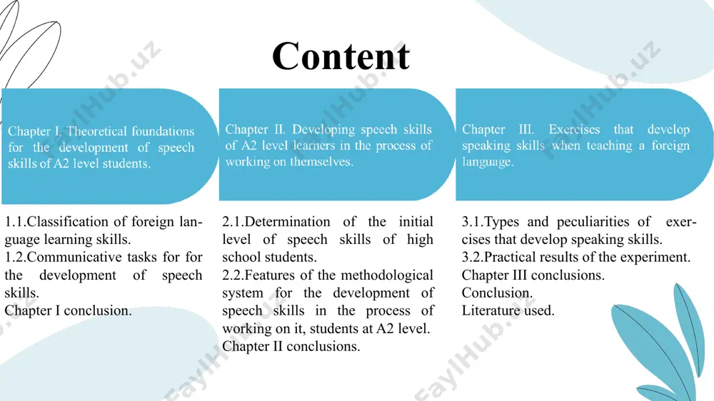 ents and criteria for them‌‌ chapter i. theoretical foundations for the development of speech skills of a2 level students. 1.1.classification of foreign language learning skills. the common european framework of reference for languages (cefr) is an international standard for describing language ability. it describes language ability on a six-point scale, from a1 for beginners, up to c2 for those who have mastered a language. this makes it easy for anyone involved in language teaching and testing, such as teachers or learners, to see the level of different qualifications. it also means that employers and educational institutions can easily compare our qualifications to other exams in their country. presentation template by cefr levels descriptions presentation template by presentation template by it was developed within the framework of the “language learning for european citizenship” program implemented in 1989-1996.‌‌ by the decision of the euro council in 2001, it was recommended to introduce …