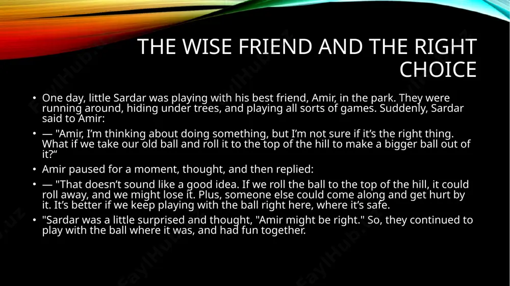 the wise friend and the right choice - Page 2