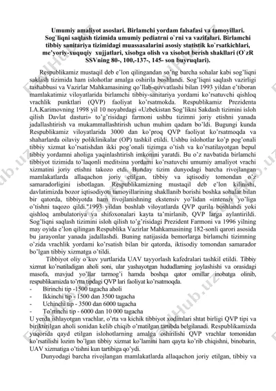 umumiy amaliyot asoslari — DOC