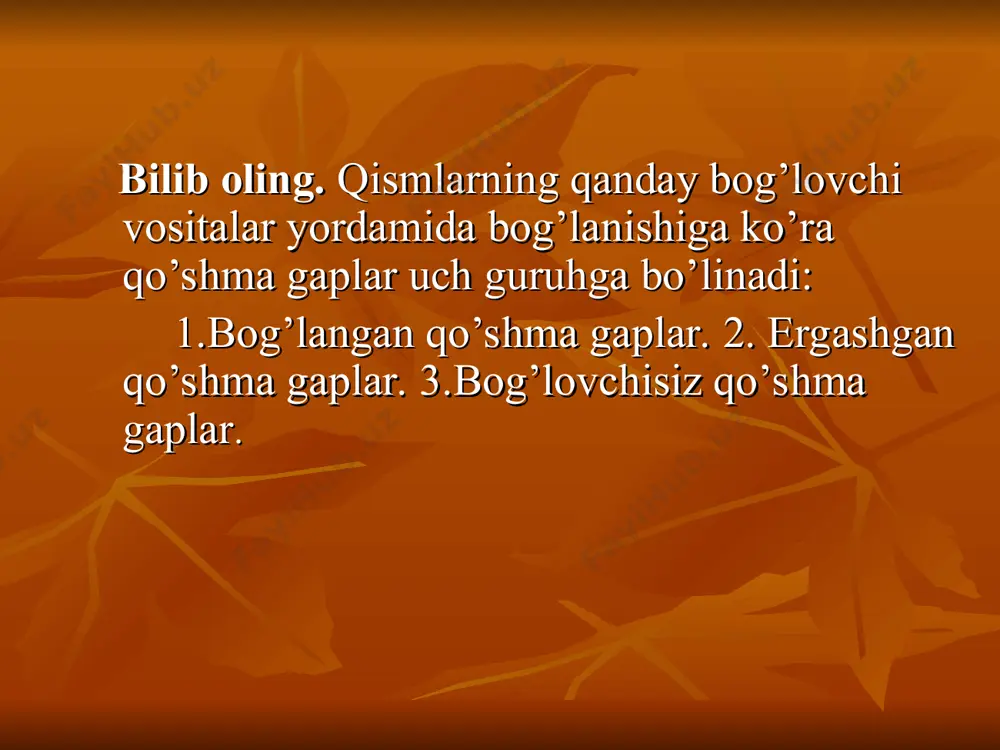 qo’shma gaplar tasnifi - Page 2