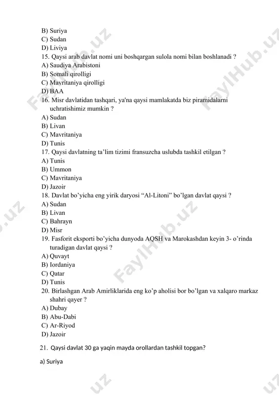 integrallashgan ingliz tili kursi nazorat testi - Page 3