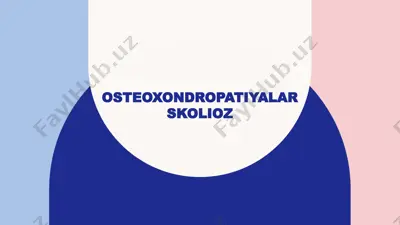 osteoxondropatiya — PPTX