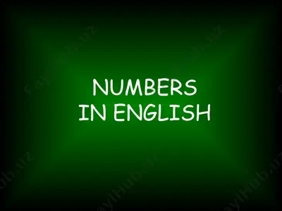 reading & writing numbers — PPT