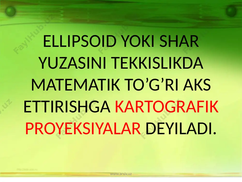 kartografik proyeksiyalar haqida tushuncha - Page 3