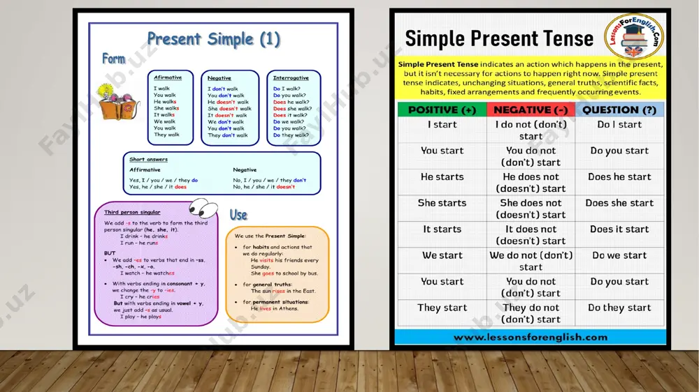 the company. present simple. present continuous - Page 5