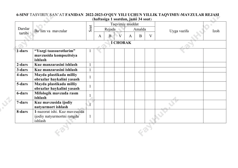 tasviriy san’at fani darsi "rangtasvirda natyurmort chizish bosqichlari" - Page 4
