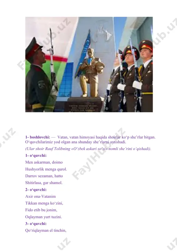 "vatan himoyachilari tarbiyaviy mavzuda" - Page 4