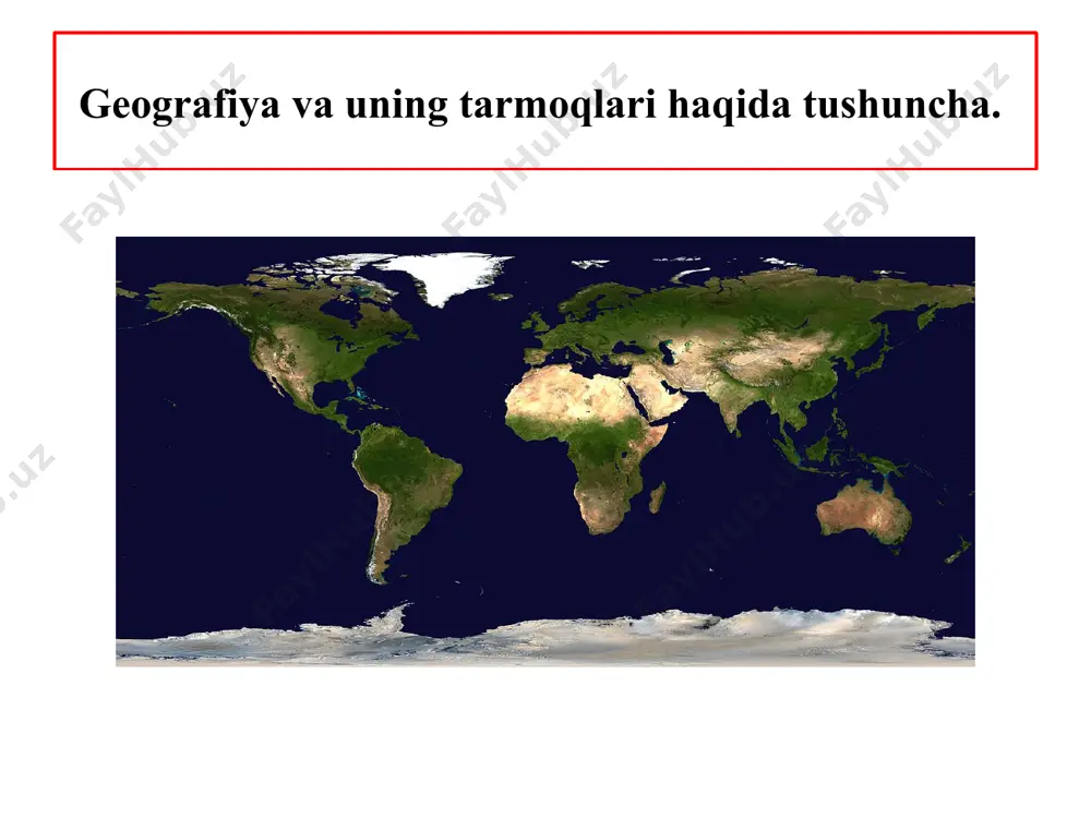 g biror joyi tabiatiga ta’rif berish bilan chegaralanmaydi. tabiiy geografiya sayyoramiz tabiatining nima uchun xilma-xil ekanligi sabablarini tushuntiradi. masalan, cho‘l zonalarida yog‘ingarchilikning kam, tog‘li hududlarda esa aksincha, ko‘p bo‘lishini; tog‘lar ustida jazirama yozda ham qor erimasligini; ayrim joylarda yil bo‘yi ob-havo bir xil – issiq bo‘lishini; boshqa hududlarda esa to‘rtta fasl aniq almashinib turishini tushuntirib beradi. shuningdek, tabiat «kambag‘allashib» ketmasligi, ifloslanmasligi, yerlarni sho‘r bosib, tuproq unumdorligi pasaymasligi, daryolar qurib qolmasligi uchun tabiatdan, uning boyliklaridan qanday foydalanish kerak, qanday ishlarni amalga oshirish zarur, degan savollarga ham javob beradi. «tabiiy geografiya boshlang‘ich kursi»da nimalar o‘rganiladi? siz, yer yuzi tabiatining asosiy umumiy qonuniyatlarini bilib olasiz, tabiatni, unda ro‘y beruvchi hodisalarni eng oddiy kuzatish usullarini o‘rganasiz. «tabiiy geografiya boshlang‘ich kursi» sizni 6-sinfda o‘rganiladigan materiklar va okeanlar tabiiy geografiyasini oson o‘zlashtirishga tayyorlab boradi. qo‘lingizdagi ushbu darslik yettita bobdan iborat. har bir bobdan muayyan bilimlarni egallaysiz. geografik xaritalar bobini o‘qib, globus va xaritada yer yuzasining katta …