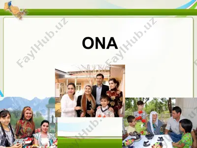 ayol borki olam munavvar (ona) — PPT