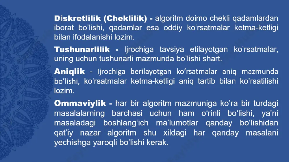 algoritmlash va dasturlash asoslari - Page 3