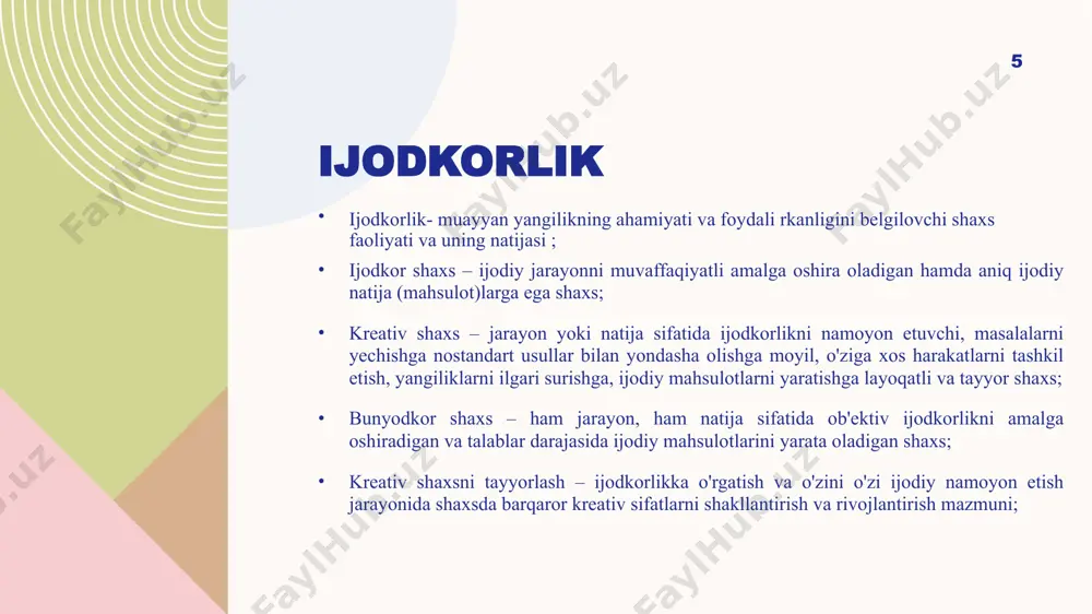 kreativlik va tushincha - Page 5