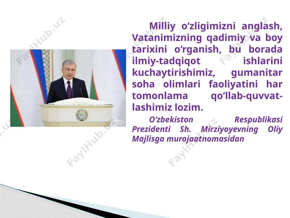 tarixi: nazariy-metodologik asoslari, o‘rganish tajribasi, manba va uslublar”, “o‘zbekiston yoshlari ijtimoiy-madaniy islohotlar jarayonida”, “o‘zbekistonning eng yangi tarixidan lavhalar”, “farg‘ona vodiysi shaharlarida iqtisodiy transformatsiya jarayonlari (1991-1996-yillar)” kabi qator to‘plam va monografiyalarning nashr etilishi o‘zbekistonning eng yangi tarixiga oid amalga oshirilgan qator ilmiy-tadqiqot loyihalar natijasi, deyish mumkin. davlatimiz rahbarining 2017-yil 30-iyundagi “o‘zbekiston respublikasi fanlar akademiyasi huzurida o‘zbekistonning eng yangi tarixi bo‘yicha jamoatchilik kengashi faoliyatini tashkil etish to‘g‘risida”gi qarori kengash ishidagi kamchiliklarni bartaraf etish va uni yangi pog‘onaga ko‘tarish hamda bu boradagi ishlar samaradorligini oshirishga qaratilgan muhim hujjatlardan biridir. ushbu qarorda jamoatchilik kengashi oldiga o‘zbekistonning eng yangi tarixini tizimli, haqqoniy va xolis tarzda o‘rganishni tashkil etish, yangi avlod ilmiy va o‘quv-uslubiy adabiyotlarni yaratish hamda mamlakatimizning dunyodagi o‘rni va rolini ko‘rsatishga qaratilgan qator vazifalar qo‘yilgan. mazkur hujjatda ko‘rsatilgan vazifalarni bir-birini to‘ldiruvchi ikki yo‘l orqali ro‘yobga chiqarish lozim. birinchi yo‘l – yangi avlod ilmiy va o‘quv adabiyotlarini yaratish. ikkinchi yo‘l – mavjud bilimlarni yoshlarga targ‘ib …