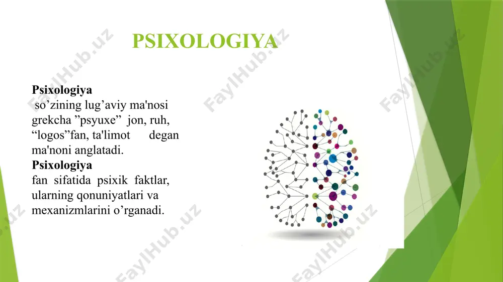 omoiy psixologiya – kishilarning ijtimoiy guruhlarga birlashishini, guruhiy tavsifni, shaxsning ruxiy faoliyati va xulq – atvorini, ijtiomoiy psixologik qonuniyatlarni, holatlar, hodisalar, ularning qiziqishlarini, nimani yoqtirishi va yoqtirmasligini kabilarni o’rganuvchi va tushuntirib beruvchi psixologiya sohasidir mehnat psixologiyasi mehnat psixologiyasi - insonning mehnatga munosabati, mehnat faoliyatining qonuniyatlari va uning rivojlanishini tadqiq qiladigan psixologiya sohasi. mehnat psixologiyasi mehnatda shaxsning faoliyati, boʻsh vaqti, dam olishining ishlab chiqarishga taʼsirini ham oʻrganadi. mehnat psixologiyasining asosiy vazifasi ishlab chiqarish munosabatlarini yaxshilash, mehnatkashlarga zarur shart-sharoit yaratib berish, kasb layoqatini aniqlash, kasb kasalliklarining , ishlab chiqarishda jismoniy falokatlarning , psixologik stress, tolikish va zoʻriqish holatlarining oldini olishdir injenerlik psixologiyasi injenerlik psixologiyasi – avtomatlashtirilgan boshqaruv sistemalari operatorning faoliyatini, odam- texnika o’rtasida funktsiyalarni taqsimlash va muvofiqlashtirishning xususiyatlarini o’rganadi; yuridik psixologiya yuridik psixologiya – huquq sistemasining amal qilishi bilan bog’liq masalalarning psixologik asoslarini o’rganadi. eksperimental psixologiya eksperimental psixologiya — psixik hodisalar va jarayonlarni ilmiy metodlar yordami bilan tadqiq qilish. eksperimental psixologiya murakkab …