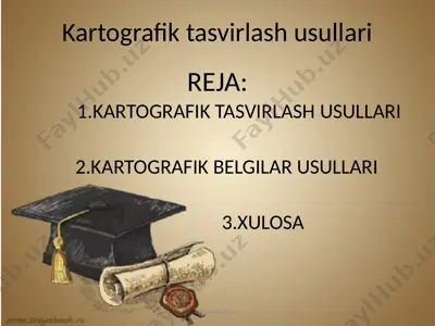 kartografik tasvirlash usullari — PPTX