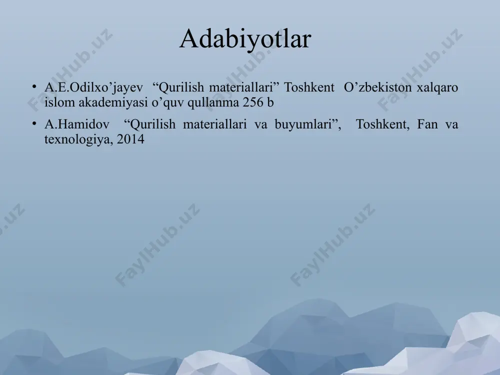 siq asfaltli gipsli maysa va mastikalar, ularni himoya qilishni talab qilmaydi va ularni qo'llash jarayonini mexanizatsiyalashtirish imkonini beradi. polimer va polimer qoplamalaridan, kolloid tsement ohaktoshlaridan foydalanishni kengaytirish. shukaturkali gidroizolyatsiya gidroizolyatsiya plitka materiallarini sirt sirtlari va devorlari tomonidan majburiy himoya bilan ko'p qatlamli (odatda 3-4 qatlamli) qoplama shaklida amalga oshiriladi. keng tarqalishga qaramay, ayrim hollarda suv o'tkazmalari bo'yash va suvni yuvish bilan almashtiriladi. yoriqning qarshilik kuchayib borayotganida farq qiladi; uning takomillashishi polimer plyonkalar, shisha tolalarni ishlatish yo'li bo'ylab davom etmoqda. gidroizolyatsiya plitka materiallarini suyuq izolyatsiya - eng ishonchli suv o'tkazgich turi; odatda gorizontal asosga (jami qalinligi 20-25 mm bo'lgan 2-3 qatlam) quyiladi va devorlarga devor yoki devor orqasida (30-50 mm qalinlikda) quyiladi. murakkabligi va yuqori xarajati tufayli ayniqsa mas'uliyatli holatlarda amalga oshiriladi. uning rivojlanishi asfalt keramit beton, bitum perlit, ko'pik epoksidi va boshqa ko'piklarni qo'llash yo'lida davom etmoqda. suyuq izolyatsiya gidroizolyatsiyani mustahkamlovchi organik majburiy (bitum, ko'mir qatroni, petrolatum, polimerlar) ichida gözenekli …