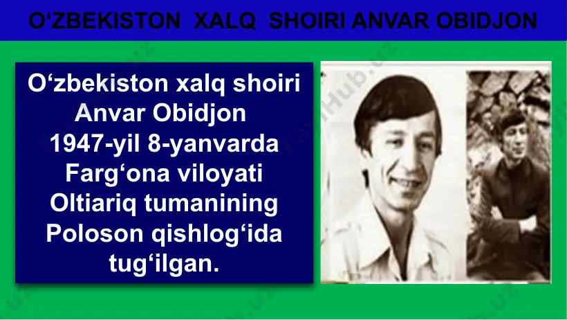 . shoir she’rida xalqimiz ruhiyatidagi mana shu ajoyib yangilanishni birgina kun – erta tongdan quyosh botgunga qadar kuzatiladigan lavhalarda nihoyatda jonli aks ettiradi. ko‘zimiz tushadigan gullarni mana bu tarzda ko‘rsatish – ifoda qilish faqat shoirning qo‘lidan keladi-da: kelinchakdek bo‘lib orasta, gul salomdan ko‘taradi bosh 10 hayotning har lahzasi go‘zal hovli go‘yo yuvilgan chinni, yo‘llar go‘yo artilgan oynak. qutlash uchun yangi bu kunni, el oyoqqa turar jonsarak… hayotning har lahzasi go‘zal, umrning har dami g‘animat. “lahza” arabcha so‘z bo‘ib, ko‘z ochib yumguncha o‘tadigan vaqt (on, soniya). “dam” nafas, tin degan ma’nolarni bildiradi. shoir she’rida xalqimiz ruhiyatidagi mana shu ajoyib yangilanishni birgina kun – erta tongdan quyosh botgunga qadar kuzatiladigan lavhalarda nihoyatda jonli aks ettiradi. ko‘zimiz tushadigan gullarni mana bu tarzda ko‘rsatish – ifoda qilish faqat shoirning qo‘lidan keladi-da: kelinchakdek bo‘lib orasta, gul salomdan ko‘taradi bosh 11 hayotning har lahzasi go‘zal qaymoq isi yayratar tanni, dasturxonda issiq kulchalar. suv bosgandek qaqroq o‘zanni …