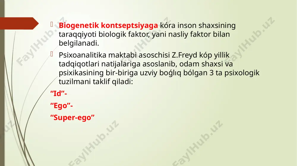 ti uyda o‘tirishni xohlashadi. ular sershovqin davralarni yoqtirmaydilar va atrofdagilar bilan kamdan kam nizoga boradilar. ularning ijobiy xislatlari: jiddiy, haqiqatgo‘y, sof vijdonli. salbiy tomonlari: sustkash, shaxsiyatparast, fikrlash doirasi tor. sikloid tip – bu toifadagilarning kayfiyati tez-tez davriy o‘zgarishi, buning oqibatida ularning atrofidagi odamlar bilan bo‘lgan muomalasi ham o‘zgarib turishi kuzatiladi. ularning kayfiyati chog‘ bo‘lganda yaxshi hamsuhbat, kayfiyati yomon bo‘lganda esa tundroq bo‘lib qoladilar. ta’sirchan tip – bu toifadagilar muomalada tortinchoq, ko‘p hollarda tund va injiq bo‘lib, yolg‘onchilikka, surbetlikka, nizoga moyildirlar. shuningdek, bunday holatlarda ular doim faol bo‘ladilar. bu toifadagilar xotirjam bo‘lganlarida sofdil, hayvonlar va kichkina bolalarni yaxshi ko‘radilar, kayfiyatlari yomon bo‘lganida esa injiq, jahldor, o‘zlarini idora eta olmaydilar. to‘xtaluvchan (tiqiluvchan) tip – bu toifadagilar me’yorida hamsuhbat, pismiq, aql o‘rgatuvchi, kamgapdirlar. ular nizoli holatlarda faol, tashabbuskor bo‘lib, tanlagan faoliyatini muvaffaqiyatli amalga oshirishga intiladilar. ular o‘ziga nisbatan o‘ta talabchan bo‘lib, ijtimoiy adolatga xayrixoh, shuning bilan birga arazchi, hamda qasoskor bo‘ladilar. ba’zida haddan …