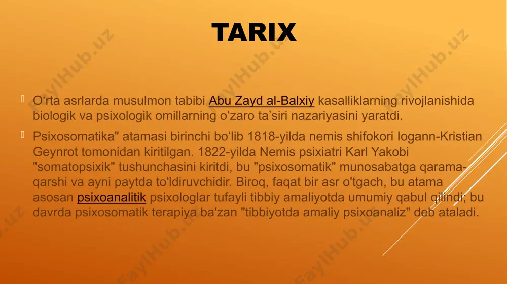 psixosomatik tibbiyot rivojlanish tarixi - Page 5
