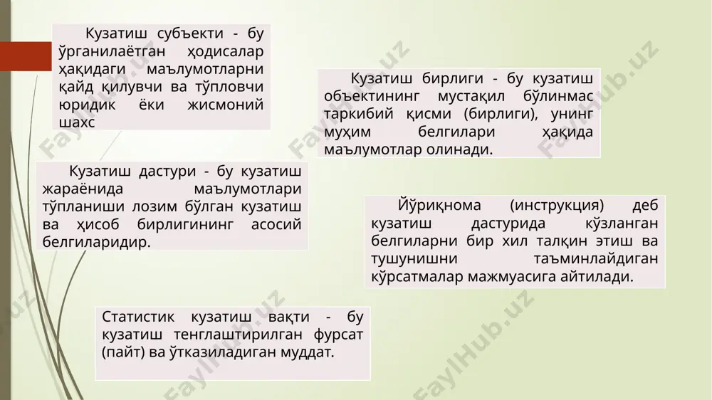 statistik kuzatish uslubiyati - Page 5