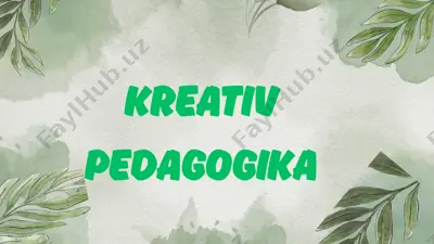 kreativ pedagogika — PPTX