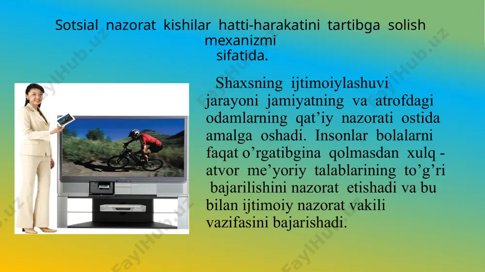 sotsial nazorat kishilar hatti-harakatini amalga oshirish mexanizmi sifatida - Page 4