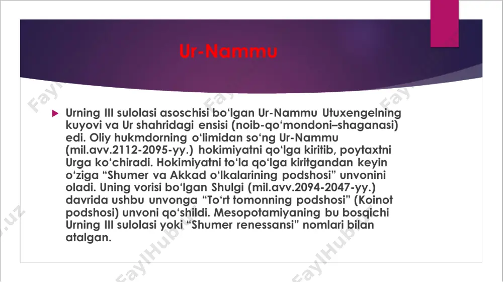 mesopotamiyada urning iii sulolasi davri tashqi siyosati va diplomatiyasi - Page 5
