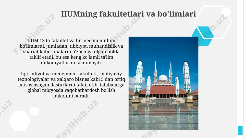 iium ta'lim dasturlari va fakultetlari haqida taqdimot - Page 4