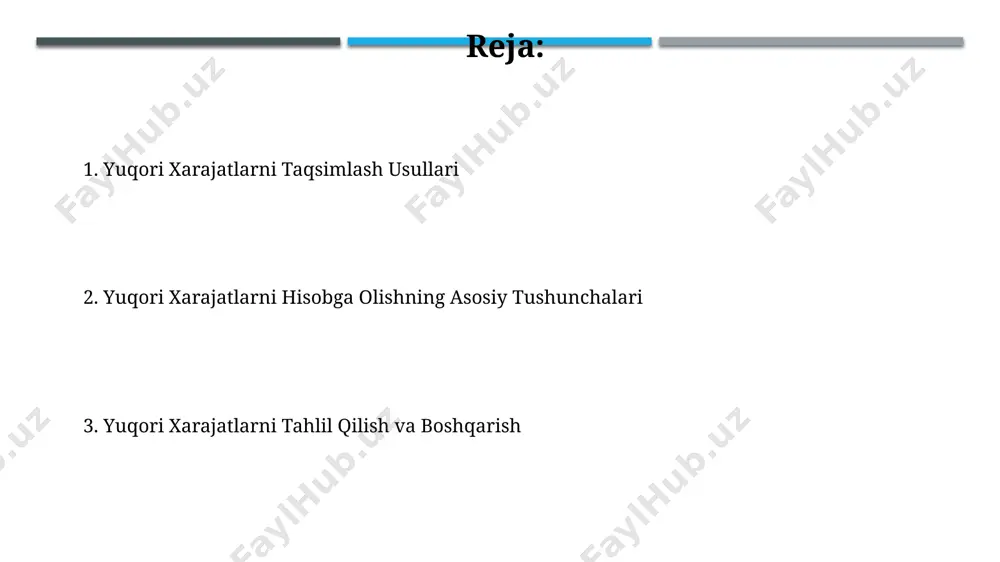 lan hisob-kitob qilishda, yillik rejalashtirilgan mashina-soat soni taxminan 8000 soat deb belgilangan bo'lsa, bu aniqlikni ta'minlash uchun yetarli emas. mashina-soatlariga asoslangan hisoblashda, ishlab chiqarish hajmining 1000 mashina-soatdan oshishi o'zgaruvchan xarajatlarning 15% ga o'sishiga olib kelishi mumkin, bu esa yakuniy mahsulot tannarxini oshiradi. xarajatlar markazlari xarajat markazlarining samaradorligini baholash uchun 20% dan ortiq bo'lgan o'zgaruvchan xarajatlarning ulushini va 80% dan kam bo'lgan doimiy xarajatlarning ulushini tahlil qilish muhimdir. kichik korxonalarda bitta xarajat markazi bo'lishi mumkin, lekin yirik korxonalarda 10 dan ortiq, hatto 100 dan ortiq xarajat markazlari bo'lishi mumkin, bu esa murakkab hisob-kitoblarni talab qiladi. xatoliklarni tahlil qilish ishlab chiqarish jarayonida aniqlangan 50 ta xatodan 20 tasi texnologiya bilan bog'liq bo'lsa, texnologiyalarni modernizatsiya qilish yoki xodimlarni qayta tayyorlash bo'yicha choralar ko'rish lozim. bu kamida 10% samaradorlikni oshirishga yordam beradi. agar xatoliklarning 30% ishchi kuchi bilan bog'liq bo'lib, bu 1500 soatlik ish vaqti yo'qotilishiga sabab bo'lsa, qo'shimcha treninglar yoki ish jarayonlarini optimallashtirish …