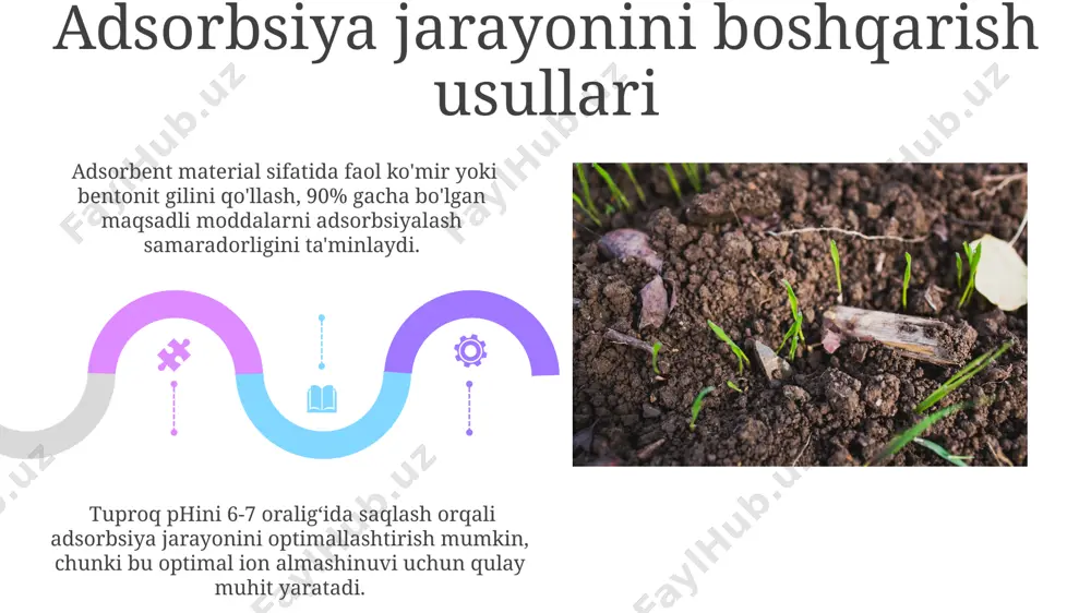 adsorbsiya va adsorbsiya jarayonini tuproqda va o'simlikdagi ahamiyati - Page 5