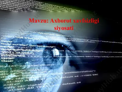 axborot xavfsizligi siyosati — PPTX