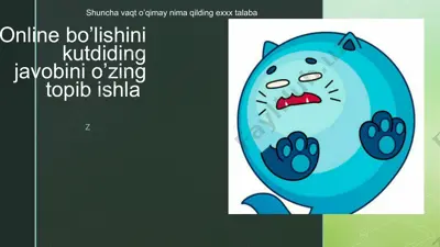 online bo'lishining ahamiyati — PPTX