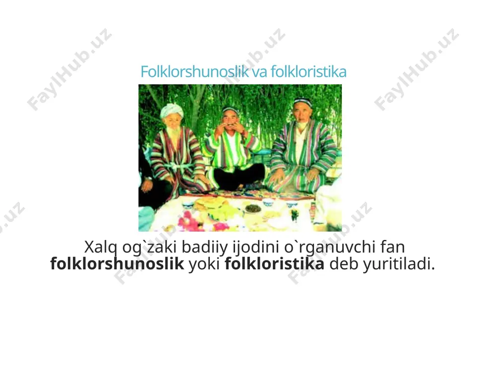 aloqadorlikda ish ko‘rsa – da , ular o‘rtasida bir – biridan farq qiluvchi xususiyatlar mavjud . masalan , folklor asarlarining g‘oyaviy – estetik tahlili folklorshunoslik qonuniyatlari talabi bilan amalga oshirilsa , badiiy adabiyot tahlili adabiyotshunoslik qonuniyatlariga muvofiq ravishda amalga oshiriladi . mahmud koshg‘ariyning “ devonu lug‘otit turk ” asarida shunday to‘rtlik bor: turkan qatun qutyog‘a, tergur menden qoshyog‘. ajg‘ul sizni tabug‘chi, otnur jaqi tabug‘. mazmuni turkan xotin qoshig‘a , mendan yetkur she’r. xizmatga xodimingiz rost , deb payom ber. mahmud koshg‘ariy . devonu lug‘otit turk . i tom . – t . : fan , 1960 . – b . 357 . folklorni o`rganish tarixi unga nisbatan faqat ilmiy maqsadlarda yondoshilganlikni kuzatish bilan cheklanmaydi, balki insoniyat tafakkuri taraqqiyotida unga turlicha munosabatda bo`lgan ilm-fan va madaniyat arboblarining adabiy qiziqishlarini ham hisobga olishni taqozo etadi. shu ma`noda folklorshunoslik asoslari qadimgi dunyo estetik tafakkuriga borib taqaladi. qadimgi dunyo sayyohlari va tarixchilarining afsona va …