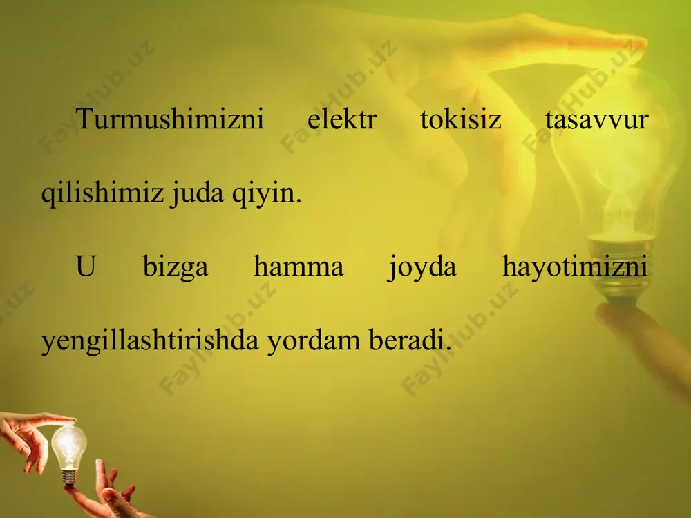 hanadi. uning tashqi ko‘rinishi va ulanish chizmasi 97-rasmda keltirilgan. ampermetr zanjirga ketma-ket ulanadi. odatda, tok manbaiga bir nechta iste’molchilar ulanishi mumkin. bunda ular elektr zanjiriga parallel (98-a rasm) yoki ketma-ket (98-b rasm) ulanishi mumkin. 1. kalkulyator, cho‘ntak fonari, o‘yinchoq to‘pponcha, boshqariluvchi mashina va shu kabilarning batareyalarini olib ko‘ring va necha volt kuchlanish berishini daftaringizga yozing. 2. batareya va ikkita lampochkani o‘tkazgichlar orqali avval ketma-ket so‘ngra parallel ulang. har ikkala holda lampochkalarning yonishiga e’tibor bering. sababini tushuntirishga harakat qiling.
