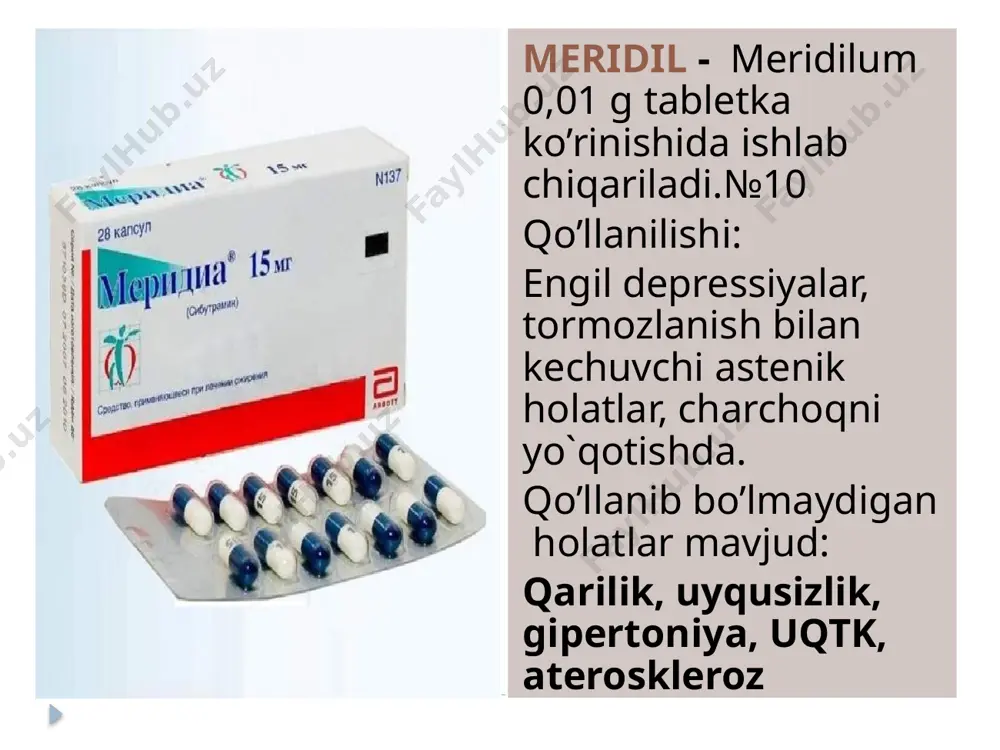 psixostimulyatorlar, depressiyaga qarshi vositalar, nootrop vositalar - Page 5