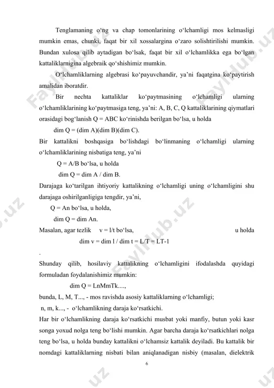 (masalan, dielektrik o‘tkazuvchanlik), logarifmik (masalan, elektr quvvati va kuchlanishining logarifmik nisbati) bo‘lishi mumkin. o‘lchamliklarning nazariyasi odatda hosil qilingan ifoda (formula)larni tezdan tekshirish uchun juda qo‘l keladi. ba’zan esa bu tekshiruv noma’lum bo‘lgan kattaliklarni topish imkonini beradi. xx asr boshlarida erkin (mukammal) raqobatga asoslanga iqtisodiyot tobora monopollashib bordi, bu ayniqsa yevropa va aqshda yaqqol ko‘zga tashlandi. iqtisodiy liberializm prinsiplari (erkin savdo-fritredolik, davlatning iqtisodga aralashmasligi va b.) real hayot talablariga javob bermay qo‘ydi. monopollashuvning yorqin oqibati sifatida 1929-1933 yillardagi jahon iqtisodiy inqirozining keltirish mumkin. deyarli yuz yil davomida j.b.seyning «bozorlar qonuni» hamma yerda tan olingan va unga suyanib ish yuritilgan bo‘lsa, bu davrda uning ahamiyati pasayib bordi. nomukammal raqobat avval institutsionalizm, keyin neoklasiklar tomonidan tadqiqot ob'ekkti qilib olindi. bu muammolar bilan deyarli bir vaqtda garvard universiteti professori e. chemberlin va kembrij universiteti professori j.robinsonlar shug‘ullandi. 1933 yili amerikalik e.chemberlin o‘zining «monopolistik raqobat nazariyasi», ngliz j.robinson xonim esa «nomukammal raqobatning iqtisodiy nazariyasi» asarlarini …