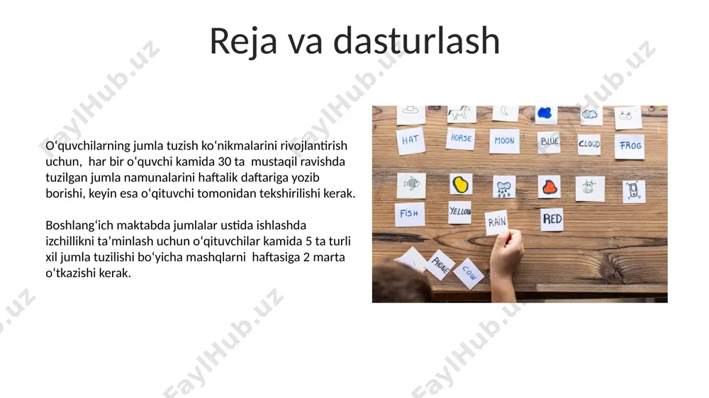 boshlangʻich sinfda gap ustida ishlashdagi izchillik - Page 5