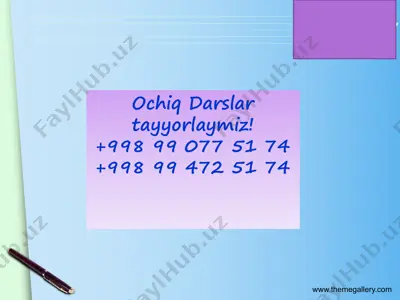 ochiq darslar — PDF
