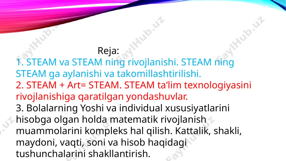 qo'ydi.bu yaxshi dizayni va ijodiy yondashuv elementlari ham o'qitishga qo'shilganligini namoyish qilish uchun mo'ljallangan. boshqa maktablar va tarbiyachilar ham o'zlarining burilishlari va qisqartmasi bilan musiqani ikkinchi m qo'shib qo'yishdi. stenforddan design thinking loyihasi kabi dasturlar mavjud, ular loyihalarda steam ko'nikmalarini tez-tez ishlatadigan haqiqiy muammolarni hal qilish va tanqidiy fikrlashni o'rgatadi. san'at / musiqa / dizayn elementini qo'shgan holda, tarbiyachi va o'qituvchilar o'zlarining miya-analitik va ijodiy tomonlarining har ikkalasini ham ertangi kunning eng yaxshi mutafakkirlarini rivojlantirish uchun foydalanayotganligiga ishonishadi. darhaqiqat, u pastga tushganda, qisqartma tanlovi steamni o'qitish uchun qanday o'quv dasturlari yoki o'qitish usullaridan foydalanilayotganligini ko'rsatadi. qanday materiallardan qat'i nazar, o'qituvchi yoki maktab o'qitishda boshqa narsalar yoki materiallarni tortib olishi mumkin. steam ta'limi uchun tovar nomini yondashishga o'xshaydi. ba'zi yoritmoq aslida o'quv materiallari provayderlari tomonidan markalanadi. qo'shilgan harflar turli xil fikrlash tarzini rag'batlantirgan o'quv dasturidan foydalanish mumkinligini ko'rsatishi mumkin bo'lsa-da, qo'shimcha xat bo'lmasligi, ta'lim uslublari eskirgan degani emas.bu oddiygina steamni o'rgatish …
