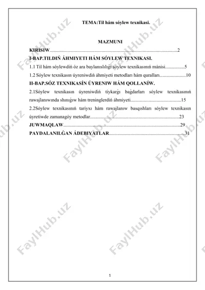 til hám sóylew texnikasi — DOCX