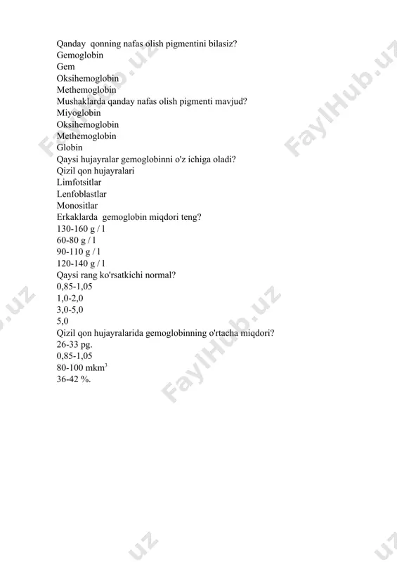 qon tizimlari va gemoglobin - Page 4