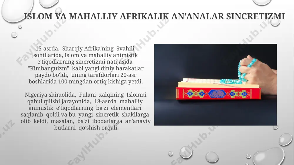 islom va boshqa diniy aqidalar sinkretlashuvi natijasida shakllangan diniy taʼlimotlar tarixi - Page 4