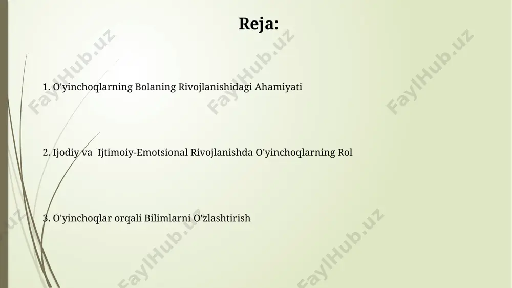 sh suyaklarning to'g'ri shakllanishiga, mushaklarning kuchayishiga va tana balandligining o'sish tezligini 15% ga oshirishga hissa qo'shadi. e'tiboringiz uchun rahmat @taqdimot_robot image1.jpg image2.jpg image3.jpg image4.jpg