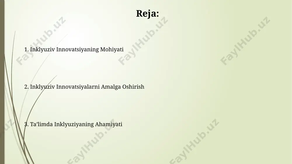 atsiyasi sezilarli darajada oshdi. to'siqlarni bartaraf etish to'siqlarni bartaraf etishda individual yondashuvlarning samaradorligi 85% gacha yetishi mumkin. bu, o'quvchining o'rganish uslubi va qobiliyatlarini hisobga olgan holda, shaxsiylashtirilgan ta'lim dasturlarini yaratish orqali amalga oshiriladi. inklyuziv innovatsiyalarni amalga oshirishda, o'quvchilarning 70% dan ortig'i noyob ehtiyojlarga ega bo'lgan ta'lim muhitlarini yaratish muhim ahamiyat kasb etadi, bu esa o'quv jarayoniga moslashuvchanlikni ta'minlaydi. innovatsion pedagogik yondashuvlar o'yinlashtirilgan o'qitish va axborot-kommunikatsiya texnologiyalarining integratsiyasi kabi innovatsion usullar o'quvchilarning faol ishtirokini 30% ga oshirdi. differensialashtirilgan ta'lim va xamkorlikka asoslangan o'qitish kabi 5 ta innovatsion pedagogik yondashuv o'quv jarayonining samaradorligini 25% ga oshirdi. turli xil o'quvchilarga moslashish o'quv jarayoniga texnologiyalarni, masalan, o'yinlashtirish (gamification) va interaktiv platformalarni qo'shish orqali 30% gacha o'quv samaradorligini oshirish mumkin, bu turli o'quv uslublariga mos keladi. inklyuziv innovatsiyalar, masalan, moslashtirilgan o'quv dasturlari va differensiatsiya yondashuvlari, o'quvchilarning akademik ko'rsatkichlarini 20-25% ga yaxshilashga yordam beradi va kamida 5 ta turli o'quv uslubini qamrab oladi. texnologiyalardan foydalanish технологиялардан …